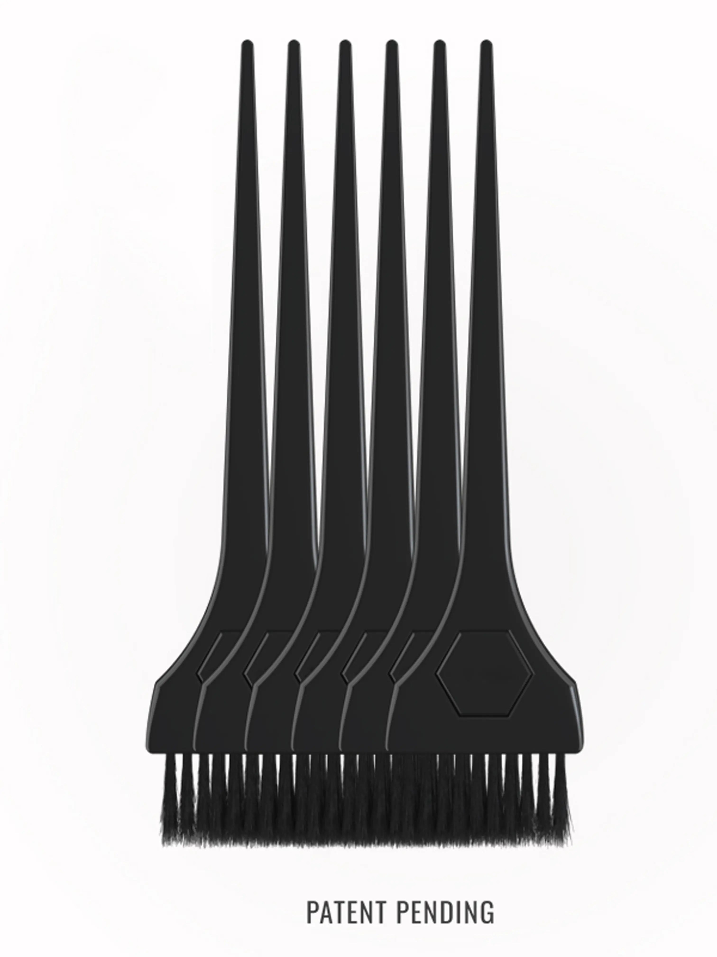 Magnetic Hair Color Brushes, Soft 2" – 6 Pack