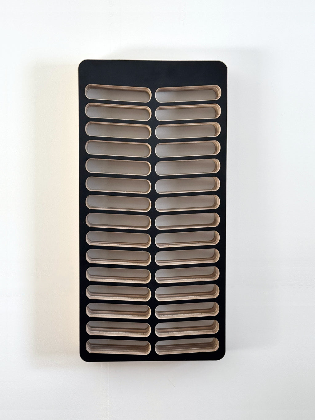 Birch Wood Black hair color storage organizer for Redken Shades EQ on white background