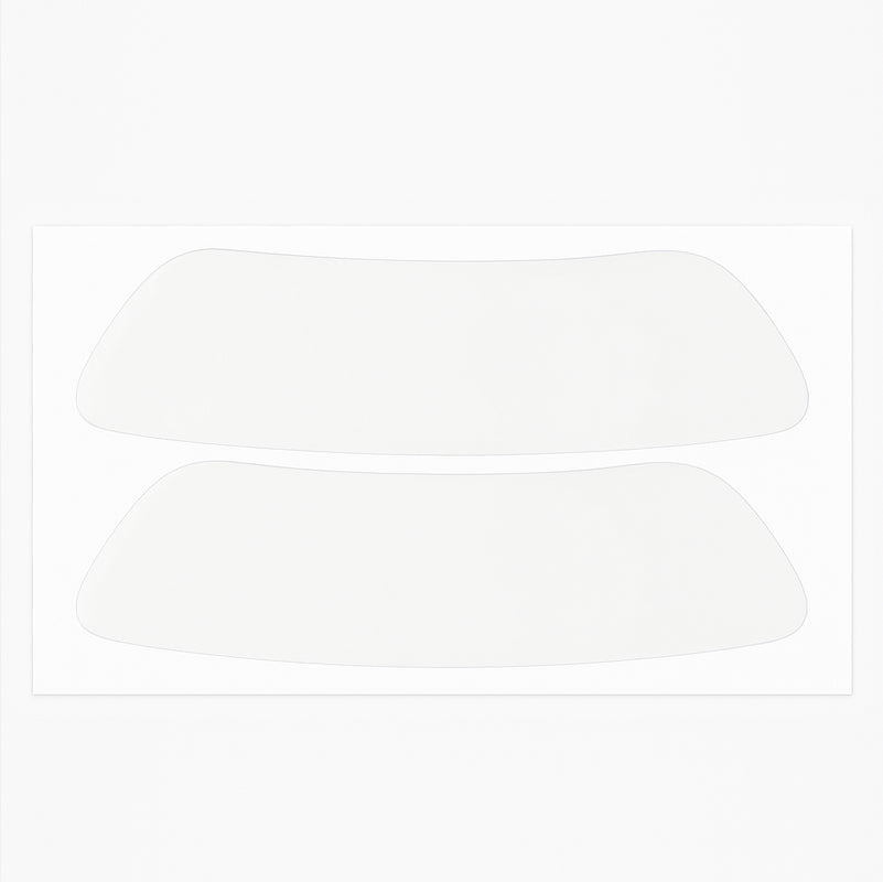 Clear mask seal for snorkeling with a mustache or moustache